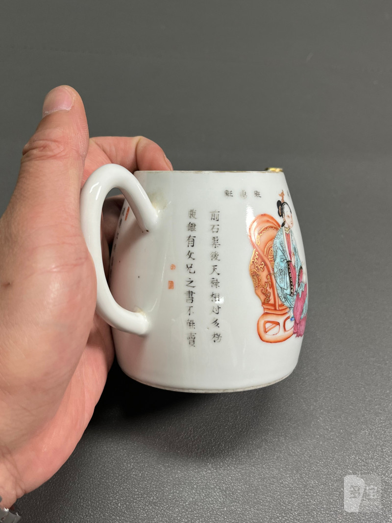 清道光  粉彩“无双谱”故事图执壶 - 图5